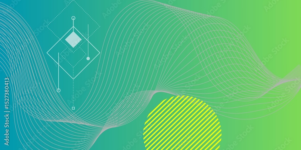 Poster futuristic abstract background with glowing lines and high-tech vibes. excellent for technology them