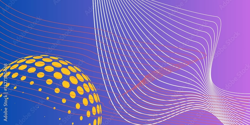 Poster futuristic abstract background with glowing lines and high-tech vibes. excellent for technology them