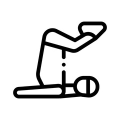 yoga line icon