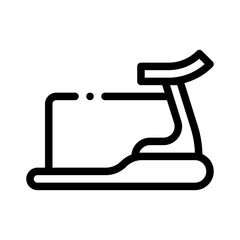 treadmill line icon