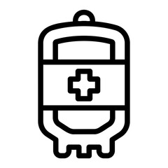 blood bag Line Icon