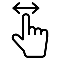 Fototapeta premium 확대하기 손가락 아이콘