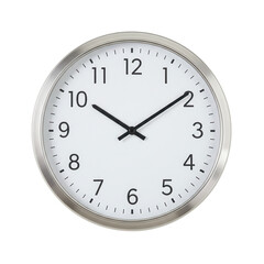 Simple wall clock showing time at 200, with a minimalist design on a white background