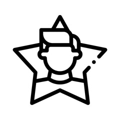 celebrity line icon