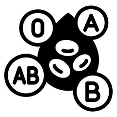 blood type Solid icon
