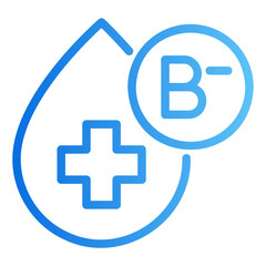blood type b Gradient icon