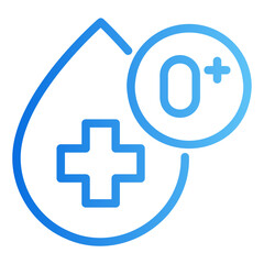 blood type o+ Gradient icon