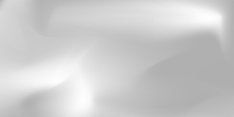 Silver foil background with metal mirror texture. Chrome gradient surface with light gloss simple abstract