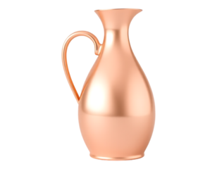 Elegant Metallic Pitcher with Handle