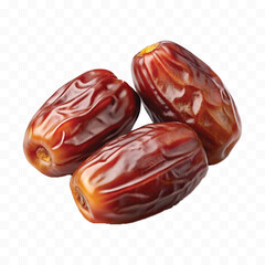 realistic 3d fresh date fruits isolated on transparent background
