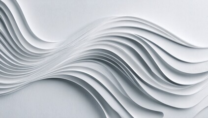 Abstract white wavy layered design (1)