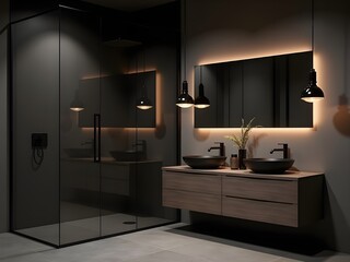 Modern Bathroom with Sophisticated Decor