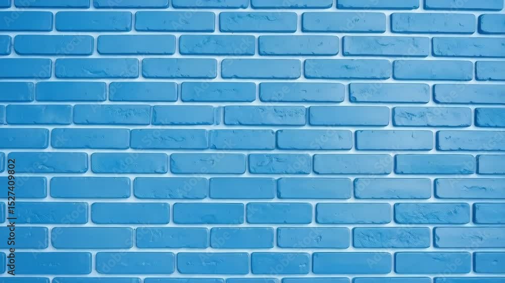 Poster stylish blue brick wall background with even texture and smooth finish for design elements and visua