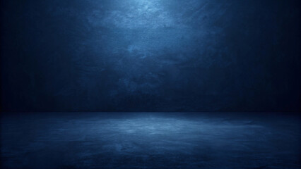 dark blue room with grunge wall