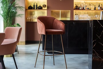 a contemporary bar stool
