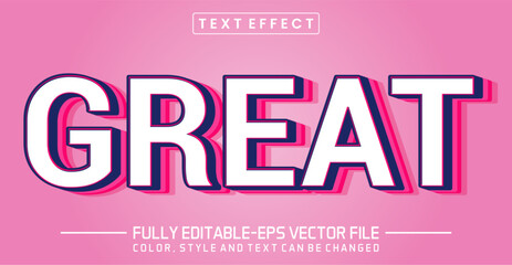 Great font Text effect editable