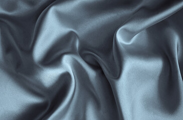 Aqua Sky, Cerulean, Limpet Shell, Columbia, Sky blue, cloudy, Vapor Blue, light smooth soft silky satin. Folds of elegant fabric. Gentle delicate pastel powder pale concept backdrop. Sheet, bedding.