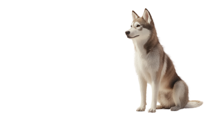 Alert husky dog Transparent background, PNG file