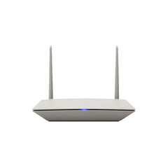 Fototapeta premium Modern wireless Wi-Fi router, isolated on transparent background