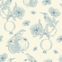 Seamless pattern Floral  background