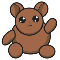 bear dool illustration brown bear clipart