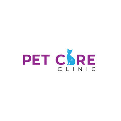 Pet Care Doctor clinic logo set of et animals vector clean bright logo