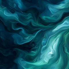 Obraz premium Dynamic abstract waves digital art colorful fluid patterns artistic environment aesthetic perspective