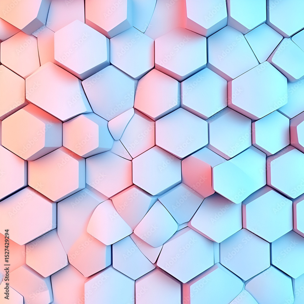 Poster dynamic geometric patterns abstract design digital art modern aesthetic top view creative concept