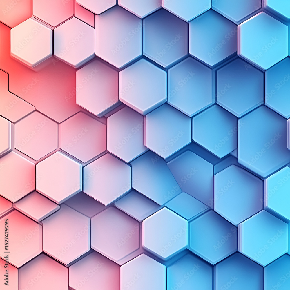 Aufkleber dynamic hexagonal pattern background abstract design graphic art digital environment close-up view m
