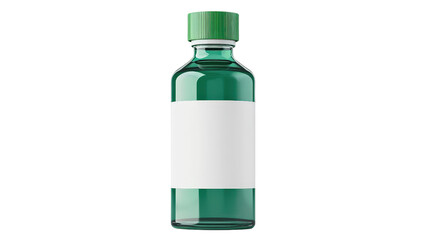 Obraz premium Emergency eye wash station bottle with green label, chemical safety, Transparent background, PNG file