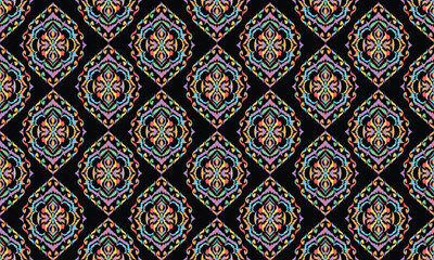 Ethnic handmade ornament, seamless pattern