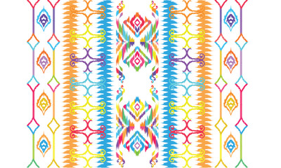 Ethnic handmade ornament, seamless pattern