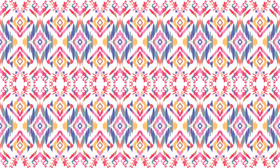 Ethnic handmade ornament, seamless pattern