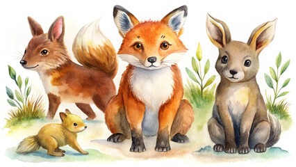 Obraz premium collage of a fox