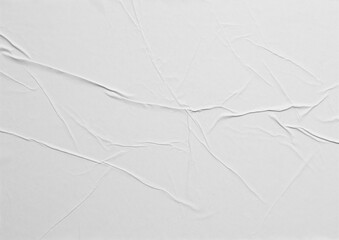 rough white a4 size and wrinkled paper background poster texture