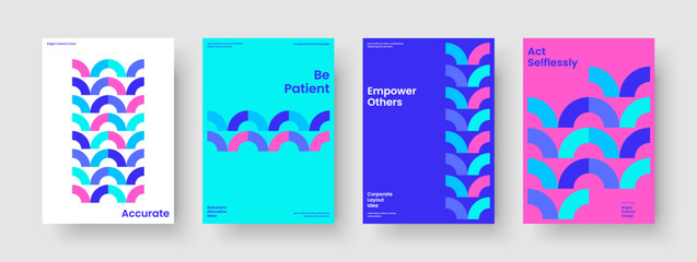 Obraz premium Abstract Brochure Layout. Creative Report Template. Geometric Book Cover Design. Background. Business Presentation. Banner. Flyer. Poster. Brand Identity. Notebook. Leaflet. Pamphlet. Advertising