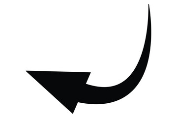 black arrow icon on white background. flat style. arrow icon for your web site design. Long arrow. 