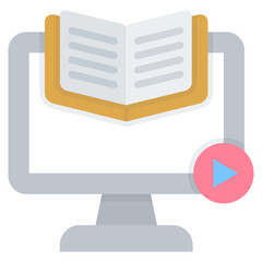 Fototapeta premium E-Learning Module Icon