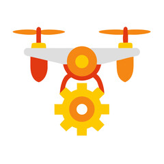 Sustainable Drone Technology for Responsible Agriculture illustration Cutout