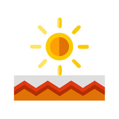 Sunlight on Biodegradable Film Texture illustration Isolated