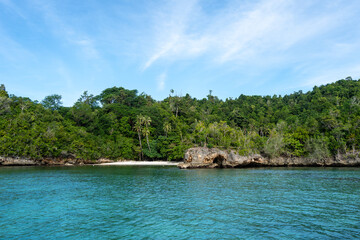 Lia beach on Waleakodi Island, Togian archipelago, Sulawesi, Indonesia