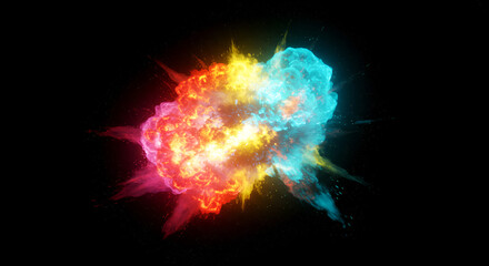 Prism in the Void &ndash; Abstract Light Refraction in Cosmic Darkness, Futuristic Optical Concept Art