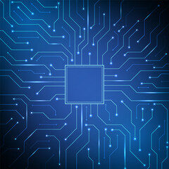 Abstract digital technology background showcasing futuristic circuits machine learning data flow and innovative cyberpunk.