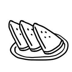 スイカのイラスト