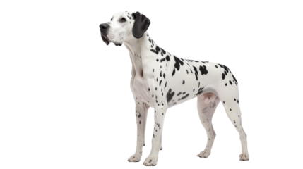 Great Dane dog standing Transparent background, PNG file