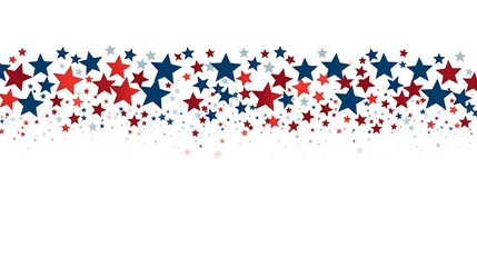 Patriotic stars background american flag colors red white and blue fourth of july memorial day vector art