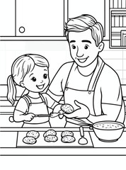 Baking Cookies with Dad