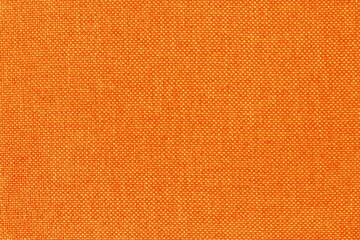 Orange fabric cloth texture for background, natural textile pattern.