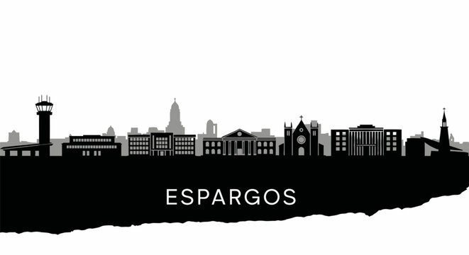 Espargos Silhouette Sal Island with Cape Verde.