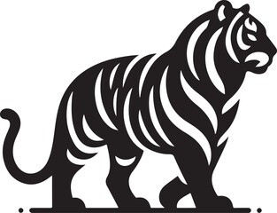 Majestic Tiger Vector Illustration